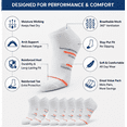thumbnail image 5 of Weavra Low Cut Athletic Socks for Men & Women, 5 Pairs - Breathable Fabric, Cushion Comfort & Arch Support, 5 of 6