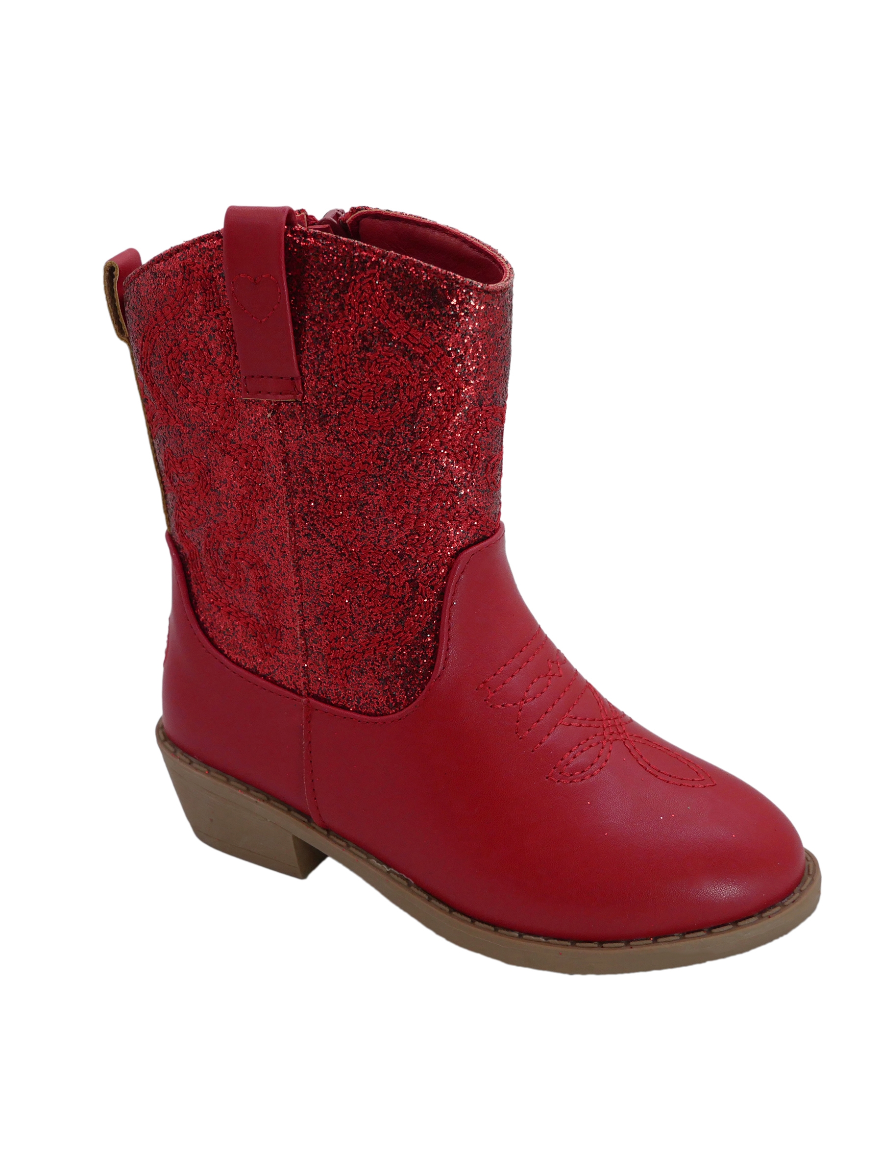 Pawz Little & Big Girls Glitter Western Boots