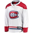 thumbnail image 2 of Men's Fanatics Branded White Montreal Canadiens Breakaway Away Jersey, 2 of 3