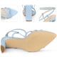 thumbnail image 3 of Sandalias de tacones gruesos con punta abierta para mujer Perphy Azul cielo EE. UU. 9, 3 of 6