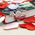 thumbnail image 6 of DAMAI Couple Gifts Annyversary Keychain for Boyfriend Girlfriend Husband Wife, My Person Love You Puzzle Piece Heart Keychain His Crazy Her Weirdo Valentines Day Him Boyfriend, 6 of 7