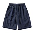 thumbnail image 4 of Japceit Elastic Waist Shorts for Mens Shorts Elastic Waist Mens Summer Casual And Comfortable Drawstring Pocket Elastic Waist Shorts Mens Elastic Waist Shorts, 4 of 7