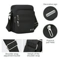 thumbnail image 6 of Mecorevxz Oxford Waterproof Sling Bag Crossbody Bag for Men Slim Chest Backpack Man Purse Small Shoulder Bag for Travel Hiking(Black), 6 of 7