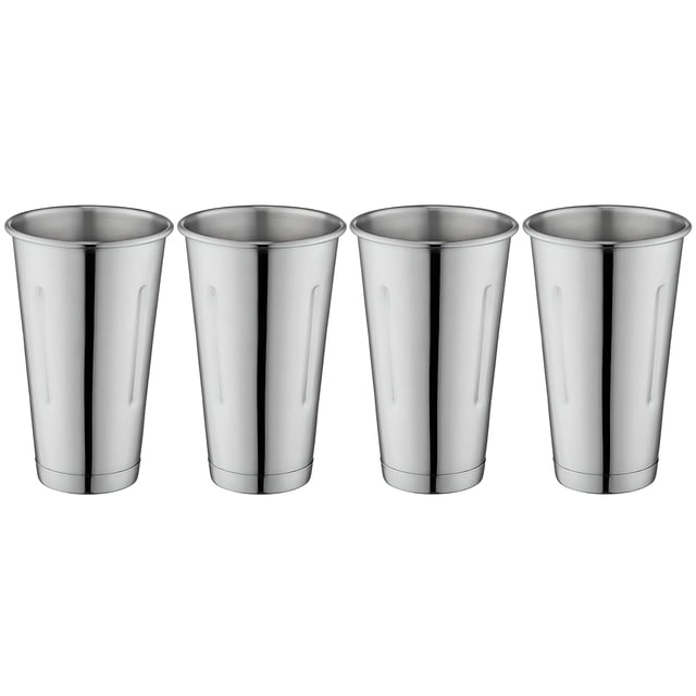 7-Inch Stainless Steel Malt and Milkshake Mixing Cup | 30 Ounce Professional Milkshake Cups for Home and Commercial Use (4)