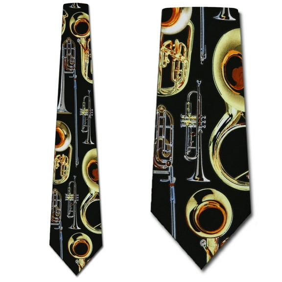 Brass Instruments Necktie Mens Tie
