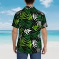 thumbnail image 6 of Disketp Hawaiian Shirts For Men,Tropical Leaves1 Print Mens Casual Short Sleeve Button Down Shirts Beach Shirt, 6 of 8