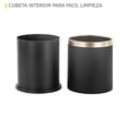 thumbnail image 3 of bote de basura 12 l negro con dorado, 3 of 6