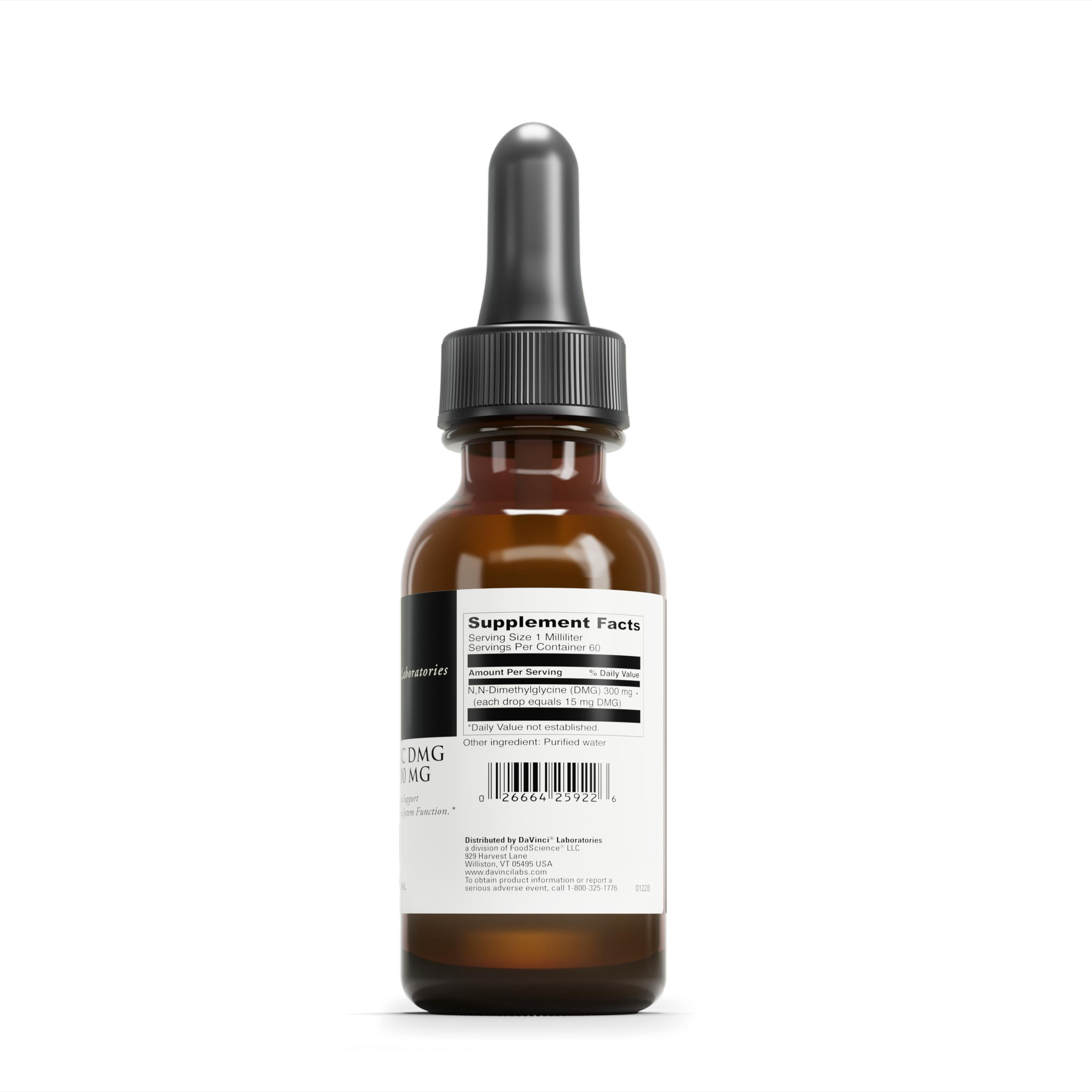 DaVinci Labs Gluconic DMG Liquid 300 mg - Support Immune System Function* - 60 Servings - 60 ml