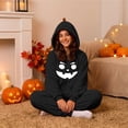 thumbnail image 5 of Ruyelune Blue Halloween Pumpkin Onesie Pajamas for Family Plush Hooded Costume Funny Pumpkin Hooded Casual Pajama Set, Oversized Onesie Jumpsuit S, 5 of 6