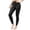 *3-Black, variant on Women's Fleece Lined Yoga Leggings With High-Waisted,Ladies Thermal Warmth Pants,Women's Winter Workout Yoga For Snow Wearing,Gray,Size L