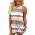 thumbnail image 4 of Moda Mujer Causal Cuello Redondo Blusa Estampada Sólida Camiseta Sin Mangas Verano Tank Tops Fridja  gh1631, 4 of 6