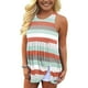 thumbnail image 4 of Moda Mujer Causal Cuello Redondo Blusa Estampada Sólida Camiseta Sin Mangas Verano Tank Tops Fridja  gh1630, 4 of 6