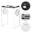thumbnail image 2 of 1Pack Lizard Box for Gecko Tank in Black Acrylic 7.07X4.91X3.93In, 2 of 9