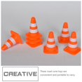 thumbnail image 3 of Miniconos de tráfico de 7 uds, conos de bloqueo de carretera para entrenamiento, miniconos naranjas para actividades deportivas de fiesta temáticas de construcción multiusos oso de fresa Hogar, 3 of 5