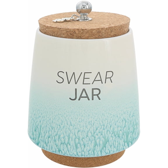 Pavilion Gift Company - Swear - 6.5" Ceramic Savings Bank