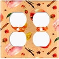 thumbnail image 3 of Metal Light Switch Plate Cover Orange Macaroon Fruit Croissant French Desserts CAK015, 3 of 13