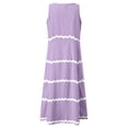 thumbnail image 6 of Sngxgn Women's Cozy Knit Sleeveless Bateau Neck Midi Dress(Purple,M), 6 of 6