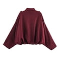 thumbnail image 3 of GEWSEY Womens Suede Zipperd Bomber Jacket Lapel Long Sleeve Motorcycle Cropped Coat Y2k Going Out Jackets Outerwear (, L), 3 of 8