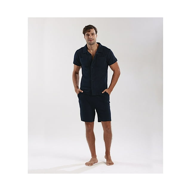 SHORT DE TOALLA 98 COAST AV. HOMBRE SH09020 ALGODÓN MARINO
