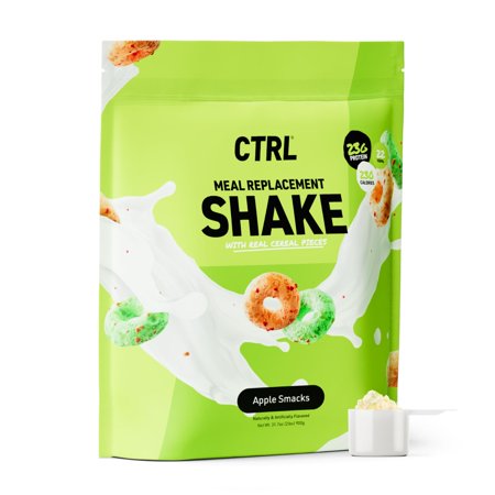 CTRL Meal Replacement Shake with Real Pieces, Apple Smacks, 23g of Protein, 15 Servings