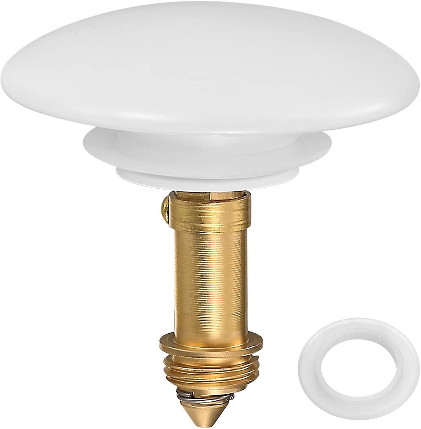 2 Sink Plug Replacements, Pop-up Bathroom Sink Plug Replacement, Brass Push-in Plug Suitable For 36 MM-39 MM, For Use In Kitchens And Bathrooms, 67 MM - View #10