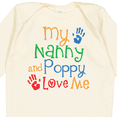 thumbnail image 4 of Inktastic Nanny and Poppy Love Me Grandkid Boys or Girls Long Sleeve Baby Bodysuit, 4 of 5