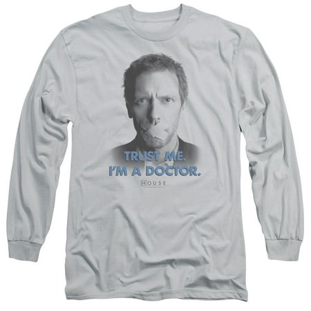 House MD Medical Drama TV Series Fox Hugh Laurie Trust Me Adult L-Sleeve (Best Of House Md)