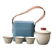 thumbnail image 2 of Juego de té portátil de viaje, tetera de cerámica, tazas de té, tetera de porcelana china de kung fu. Establecer un, 2 of 9