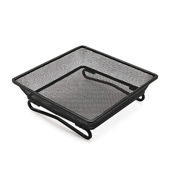 ACDANC Ground Bird Feeder Tray 8 Inches Square Platform Metal Mesh Seed Holder Outdoor Garden Decoration for Attracting Wild Birds