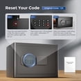 thumbnail image 3 of SRWTRCHRY 1.1 Cu. ft. Safe Box, Keys & Digital Keypad Lock, Home Safe for Money, Wall Mountable, Black, 24.7lb, 3 of 14
