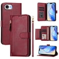 thumbnail image 3 of Funda para iPhone SE 4th 2024 Cartera de Mano con Cremallera y Correa Cruzada Desmontable, 3 of 5