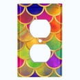 thumbnail image 2 of Metal Light Switch Plate Outlet Cover Mermaid Colorful MER007, 2 of 13