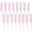 Pink, variant on 16 Pieces Rat Tail Comb Foiling Combs Steel Pin Rat Tail Fiber Heat Resistant Teasing Combs with Stainless Steel Pintail for Women Girls Hair Styling