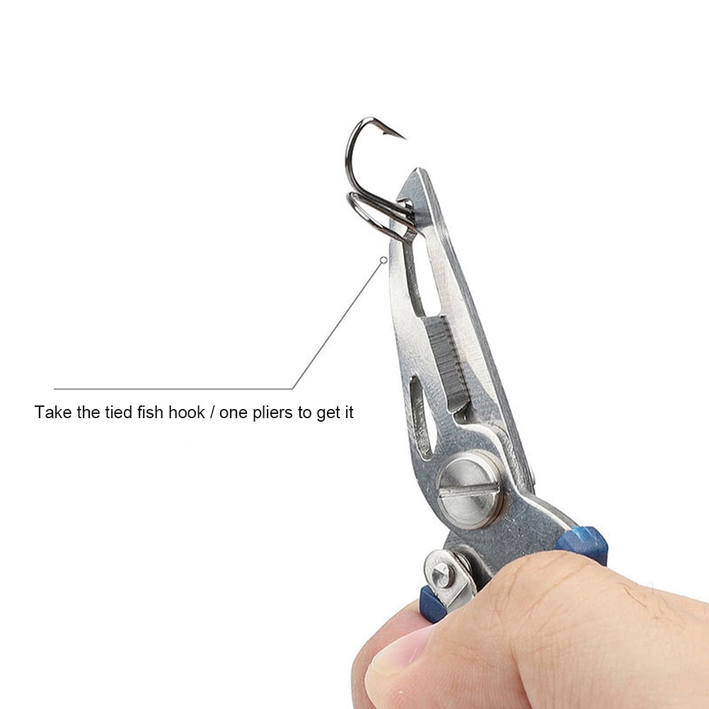 Multi-Functional Lightweight Stainless Steel Fishing Plier Hook Remover Tool BK 