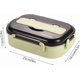 thumbnail image 2 of Bento Lunch Box,Bento Box for Student Thermal Insulation Leak Proof Bento Boxes Stainless Steel Liner Lunch Containers for Kids,Lunch Box Tableware Se, 2 of 4