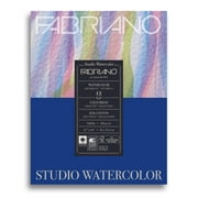 Fabriano Studio Watercolor Pad, Cold-Press, 11" x 14", 140 lb., 12 Sheets