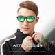 thumbnail image 2 of Gafas de Sol ATTCL 2137 C7 Hexagonales con Armazón TR90 para Hombre, 2 of 7