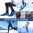 thumbnail image 2 of Btafrte Calcetines Térmicos para Calcetines Esquí para Esquiar Senderismo Snowboard (azul Negro), 2 of 9
