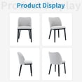 thumbnail image 6 of Dining Chairs Set of 2: Upholstered Fabric Dining Room Side Chairs, Modern Dining Chairs with Padded Seat and Wood Legs-Modern Dining Chairs for Restaurants, Kitchen, Cafe, 6 of 7