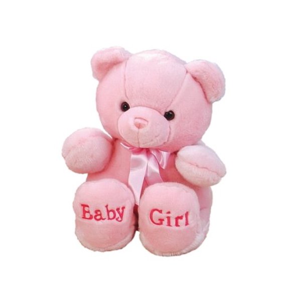 Aurora World Plush Pink Comfy Baby Girl Bear, 18"