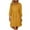 Yellow, variant on Xunlbb Summer Dresses for Women Fashion Casual Solid Color Tie Pocket Summer 3/4 Sleeve V-Neck Dress S-2XL Gift for Her