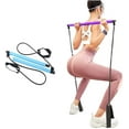 thumbnail image 1 of Portable Pilates Stick Yoga Exercise Pilates Bar, Yoga Pilates Bar Reformer Kit, Pilates Bar Kit with Resistance Band,Home Gym Pilates with Foot Loop for Total Body Workout, 1 of 7