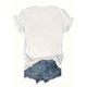thumbnail image 2 of Women's Chic Fashion Lady Graphic T-Shirt - Casual Crew Neck, Short Sleeve, Cotton Knit Top, 200gsm, All-Season Wear, White with Black Print, 2 of 4