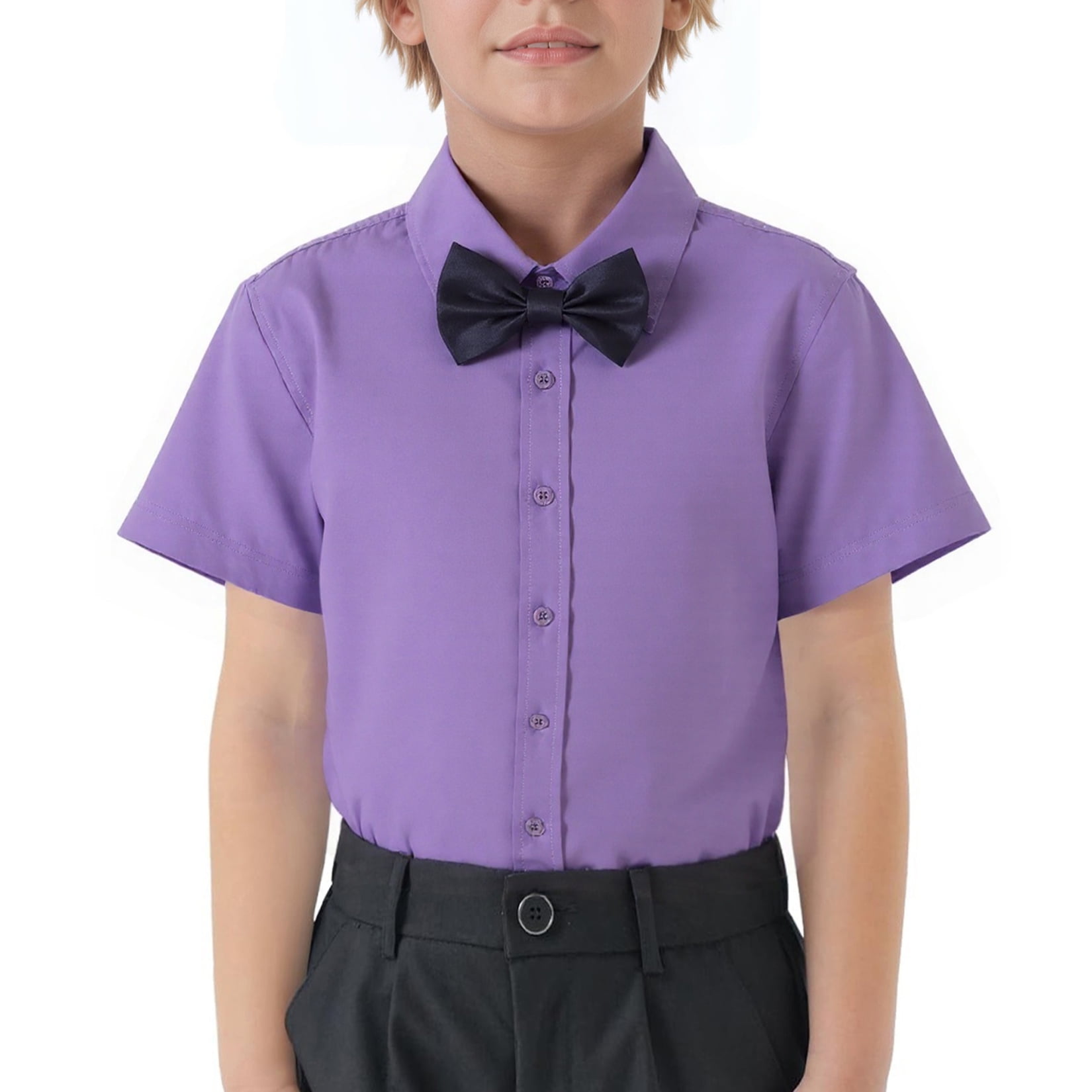 bow tie with short sleeve