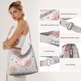 thumbnail image 5 of Canvas Tote Bag for Shopping Enthusiasts Style Starry Night Sky, Moon, Aurora Tote Bag for Beach Trendy Gifts, 5 of 5