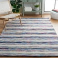 thumbnail image 2 of SAFAVIEH Marbella Roland Striped Area Rug, Ivory/Blue, 6' x 9', 2 of 9