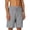 Gray, variant on Men Solid Color Shorts Relaxed Fit Summer Drawstring Beach Shorts with Pockets Hiking Fishing Outdoor Elastic Waist Chino Shorts Gray L