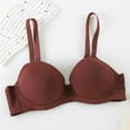 thumbnail image 5 of WCJM High Support Bras For Women Adjustable Strap Full Coverage Up Bras Comfortable Bras Sweatproof Brown Lightly padded wireless bras, 5 of 7