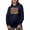 Navy Blue, variant on Gymnastics, Gymnast or Sports Themed, Groovy Retro Wavy Text Merch Gift, Black Hooded Sweatshirt or Hoodie, Small