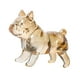 thumbnail image 4 of Estatua de bulldog francés, escultura de perro, centro de mesa, estatua de animal, figuras de escritorio marrón claro, 4 of 9
